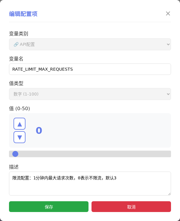 RATE_LIMIT_MAX_REQUESTS 编辑窗口截图